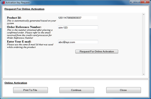 Activation Procedure Step 3