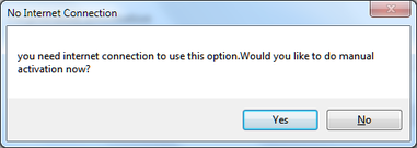 Manual Activation Procedure Step 1