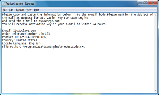 Manual Activation Procedure Step 3