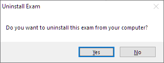 Product Uninstallation Procedure Step 2